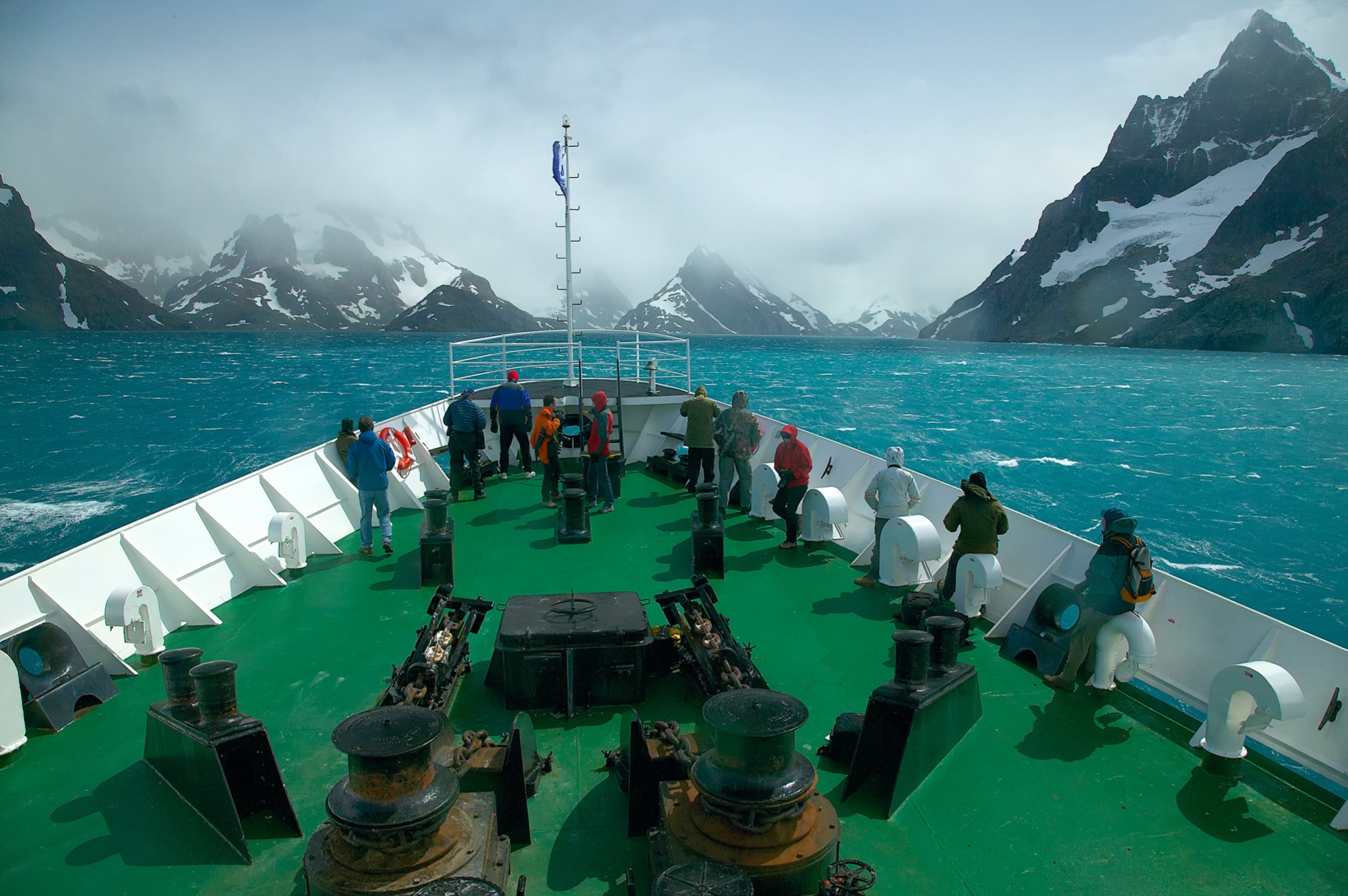Fahrt in den Drygalski Fjord, Süd Georgien